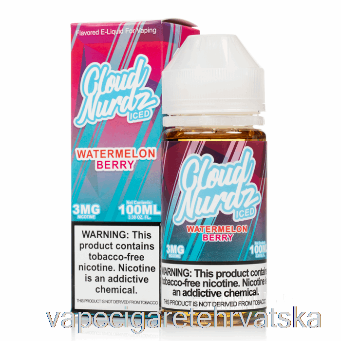 Vape Cigarete Ledena Bobica Lubenice - Oblak Nurdz - 100ml 0mg